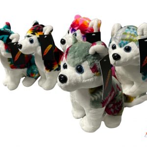 Nu Trendz Husky Plush Toy, Assorted Colors