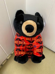 Nu Trendz Plush Toy, Black Bear, Assorted Colors