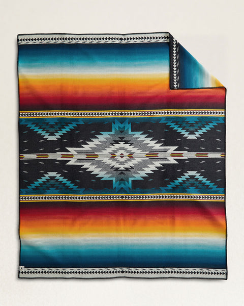Pendleton® Jacquard Blanket Unnapped, Saltillo Sunset