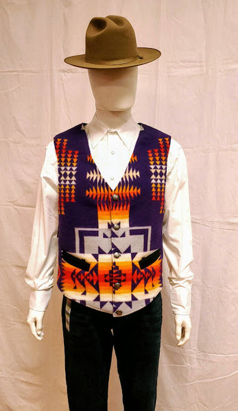 Kraffs Wool Vest, Chief Joseph Purple