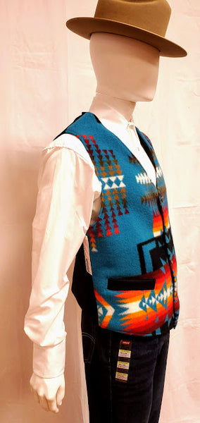 Kraffs Wool Vest, Chief Joseph Turquoise