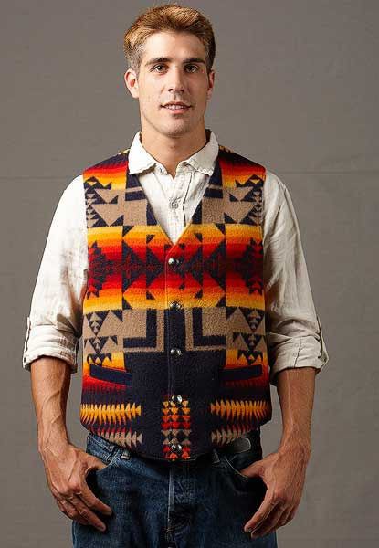 Kraffs Wool Vest, Chief Joseph Indigo – Kraffs Clothing