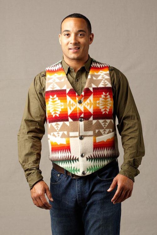 Kraffs Wool Vest Chief Joseph Ivory