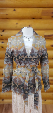 Pendleton® Ladies Wrap Jacket, Grey Mesa