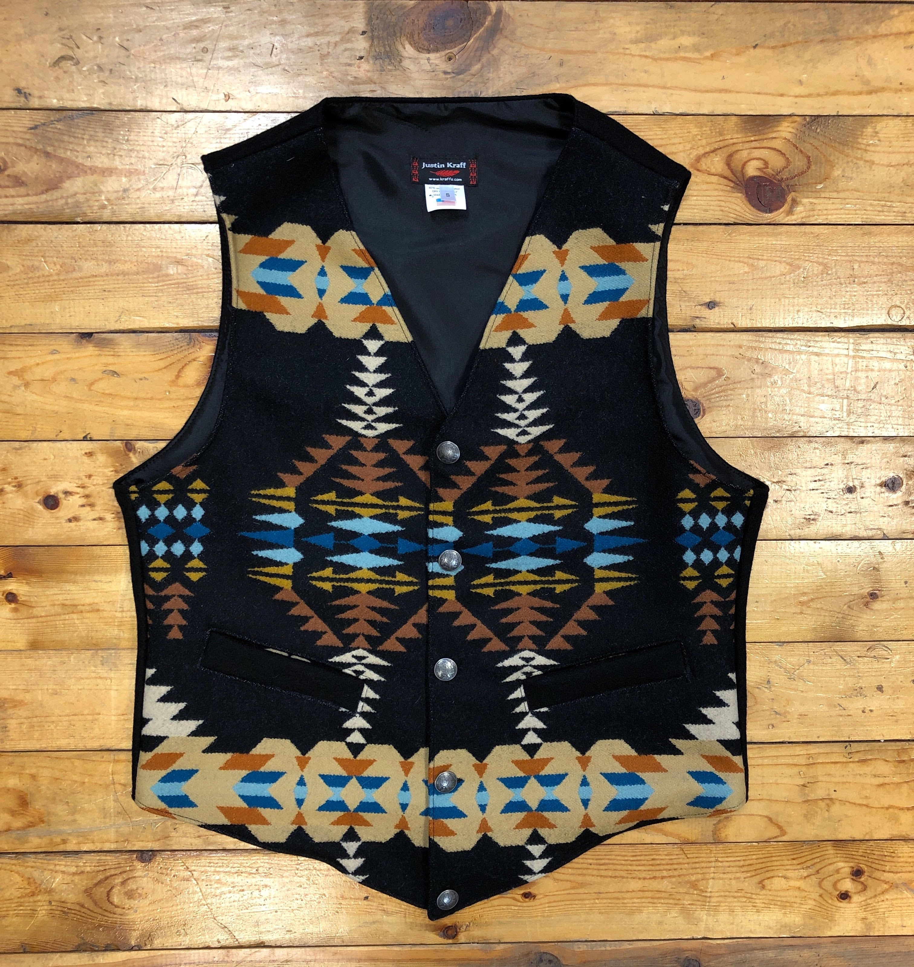 Kraffs Wool Vest, Rancho Arroyo Black – Kraffs Clothing