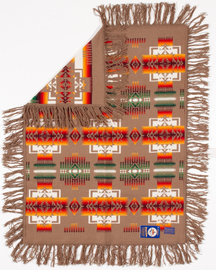 Pendleton® Chief Joseph Baby Blanket Shawl Collection, Khaki