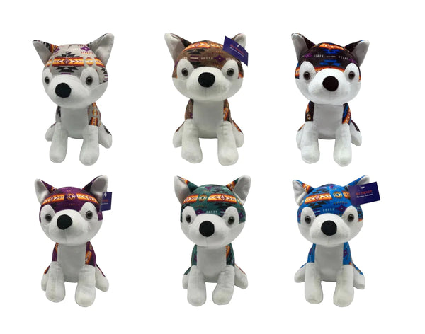 Nu Trendz Husky Plush Toy, Assorted Colors