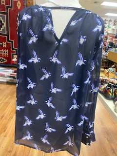 Alturas Blouse Hawk Print