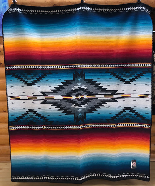 Pendleton® Jacquard Blanket Unnapped, Saltillo Sunset
