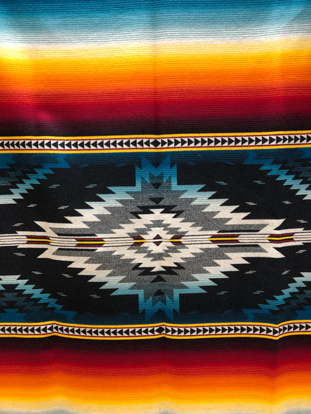 Pendleton® Jacquard Blanket Unnapped, Saltillo Sunset