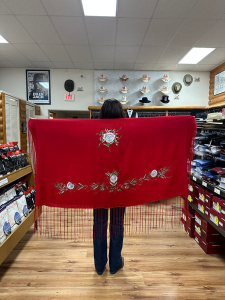 Dance Shawls Merino Wool with Embroidery