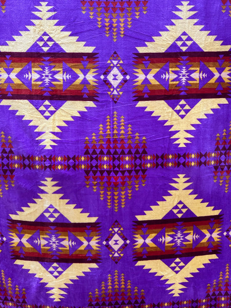 Western Trading, Extra Plush, Fleece Blanket, Queen Purple
