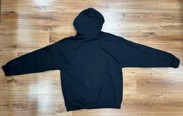Four Feathers Hoodie, Black PAISLEY Background