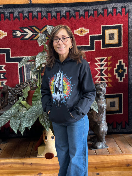 Feather Warrior Men's Sweatshirt by Dineh Designs