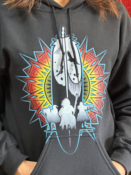 Feather Warrior Men's Sweatshirt by Dineh Designs