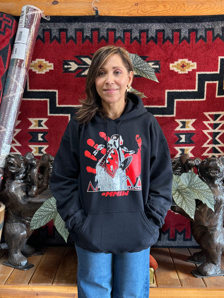 Dineh Designs Adult Hoodie MMIW black