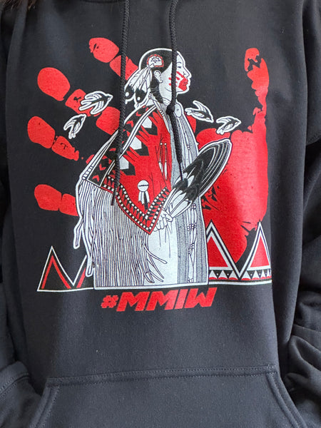 Dineh Designs Adult Hoodie MMIW black