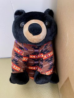 Nu Trendz Plush Toy, Black Bear, Assorted Colors