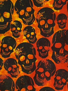 Flaming Skull Bandana