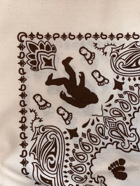 Sasquatch White/Brown Bandana