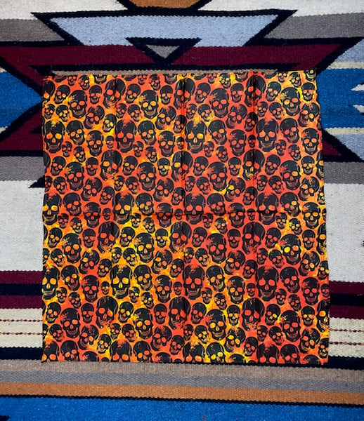 Flaming Skull Bandana