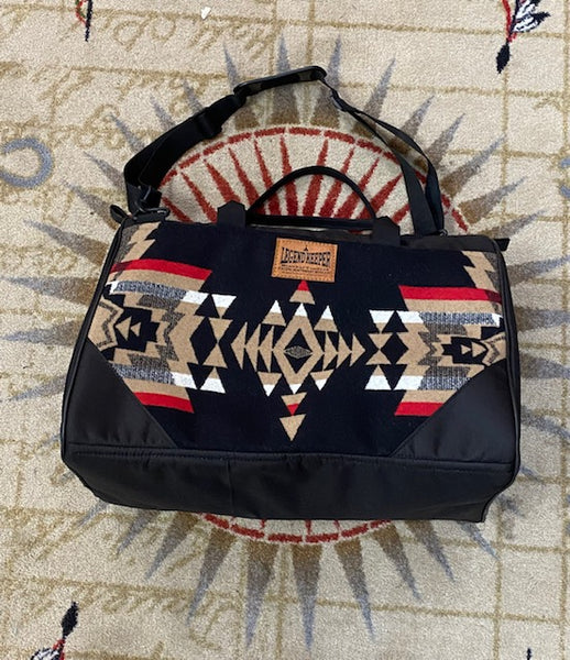 Coach Bag Made by Kraffs with Black Diamond Pendleton Fabric