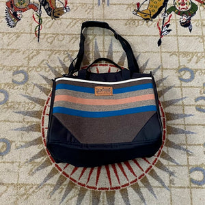 Coach Bag Made by Kraffs with Roselyn Begay Basket Weaver Pendleton Fabric