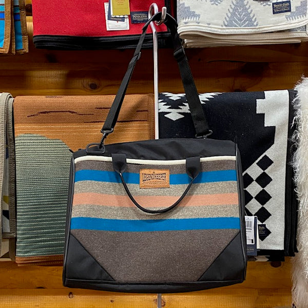 Coach Bag Made by Kraffs with Roselyn Begay Basket Weaver Pendleton Fabric