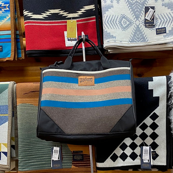 Coach Bag Made by Kraffs with Roselyn Begay Basket Weaver Pendleton Fabric