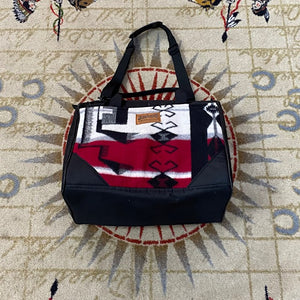 Coach Bag Made by Kraffs with Burgundy Storm Pendleton Fabric