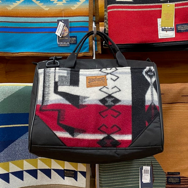 Coach Bag Made by Kraffs with Burgundy Storm Pendleton Fabric