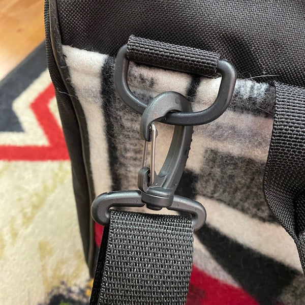 Coach Bag Made by Kraffs with Burgundy Storm Pendleton Fabric