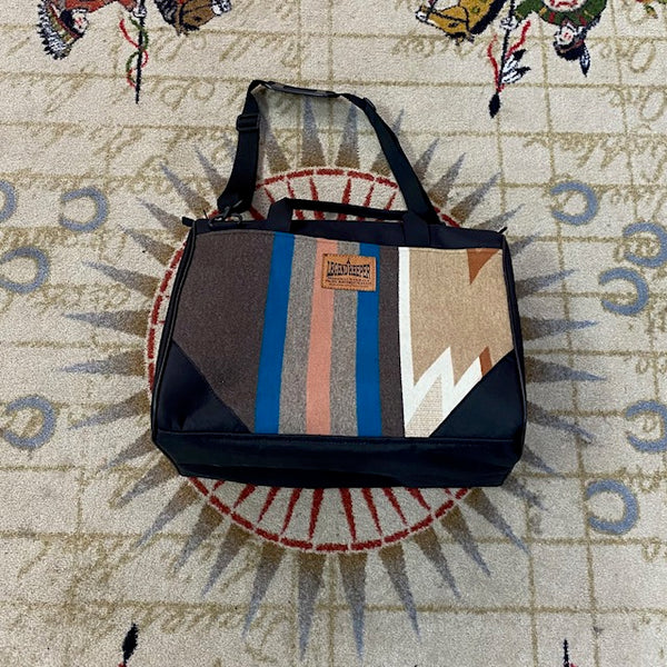 Coach Bag Made by Kraffs with Roselyn Begay Basket Weaver Pendleton Fabric