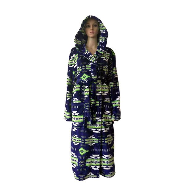 Silk Touch House Robe with Hood