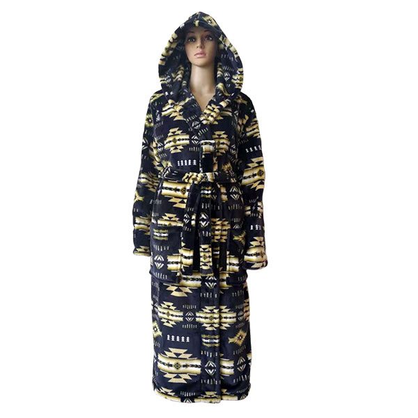 Silk Touch House Robe with Hood