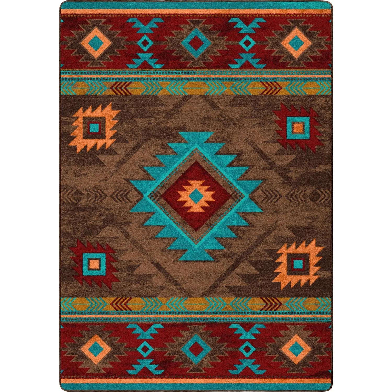 Whisky River Turquoise Rug