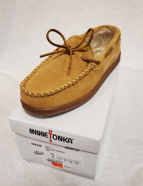 Minnetonka Men's Pile Lined Hardsole Indoor/Outdoor Shoes - Kraffs Clothing
