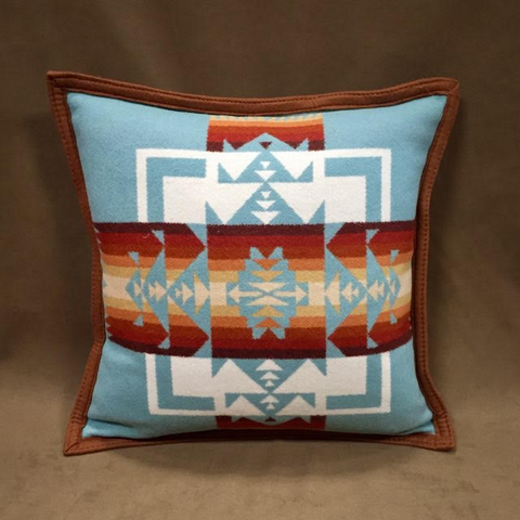 Pendleton® Pillow, Chief Joseph, Aqua
