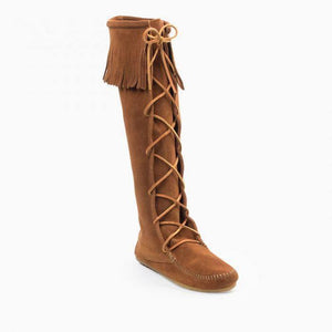 Minnetonka, Women's Front Lace Knee High Boots - Kraffs Clothing