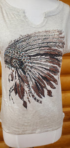 Liberty Wear Battle Headdress Ladies' Tee