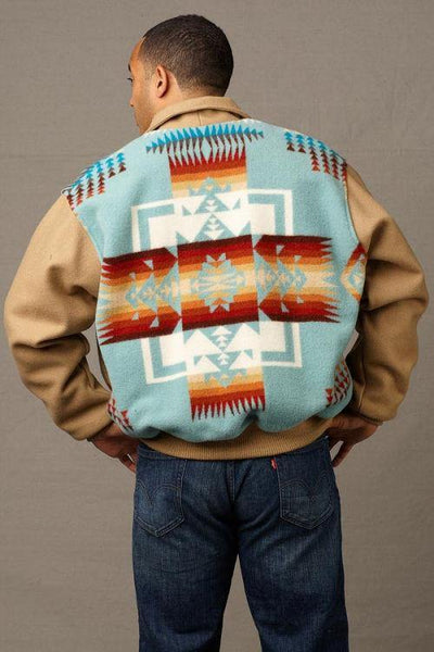 Bomber Jacket, Chief Joseph Aqua_2