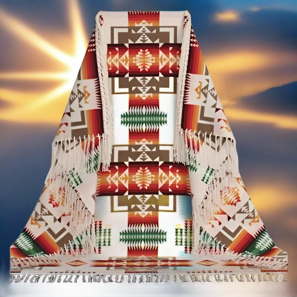 Pendleton® Chief Joseph Shawl Robe, Ivory - Kraffs Clothing