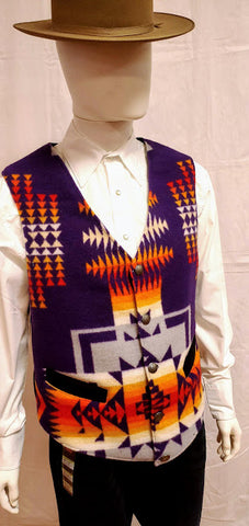 Kraffs Wool Vest, Chief Joseph Purple