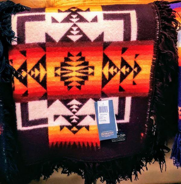 Pendleton® Chief Joseph Shawl Robe, Maroon - Kraffs Clothing