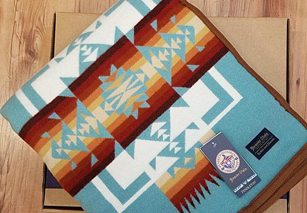 Pendleton® Chief Joseph  Blanket, Aqua