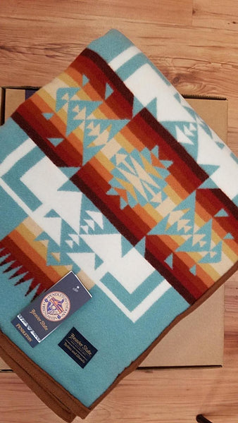 Pendleton® Chief Joseph  Blanket, Aqua