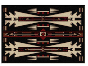 American Dakota, Horse Thieves, Black Rug - Kraffs Clothing