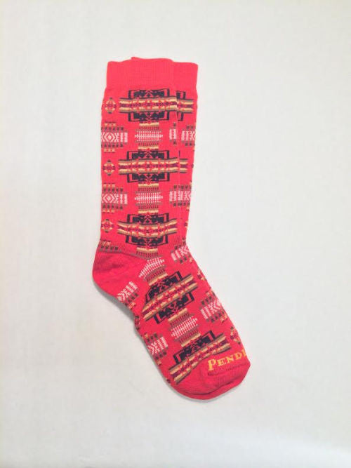 Chief Joseph Crew Socks, Red