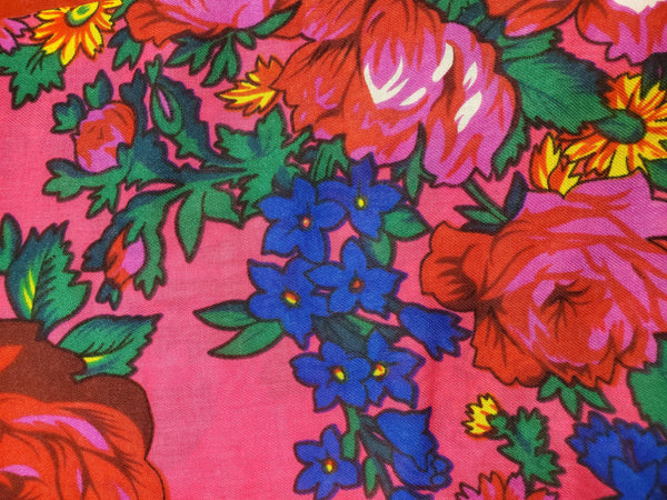 Large Fuscia Floral Scarf - Kraffs Clothing