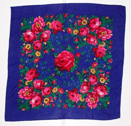 Floral Dance Scarf, Royal